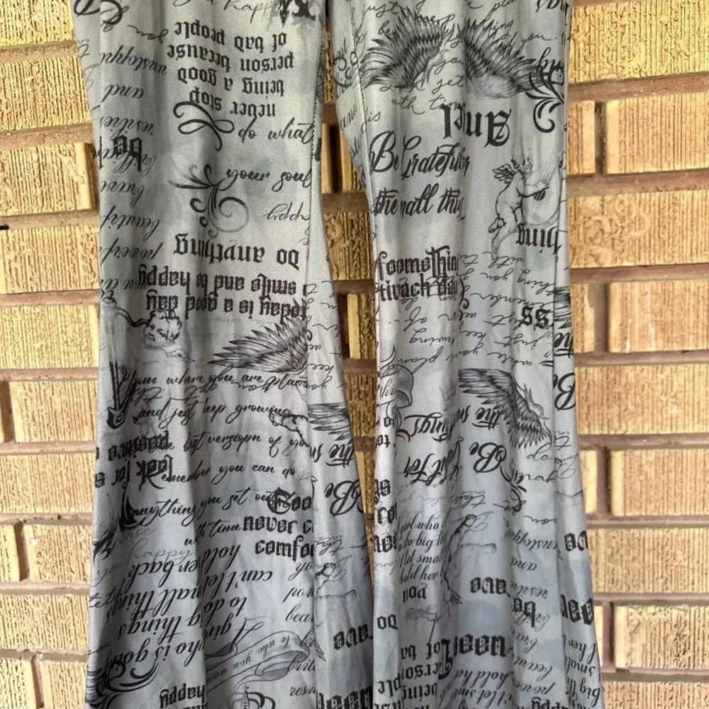 Set 2 Stretch Crushed Velvet Smooth Pajama Pants Leggings Size L/XL Girls Soft - Picture 13 of 13